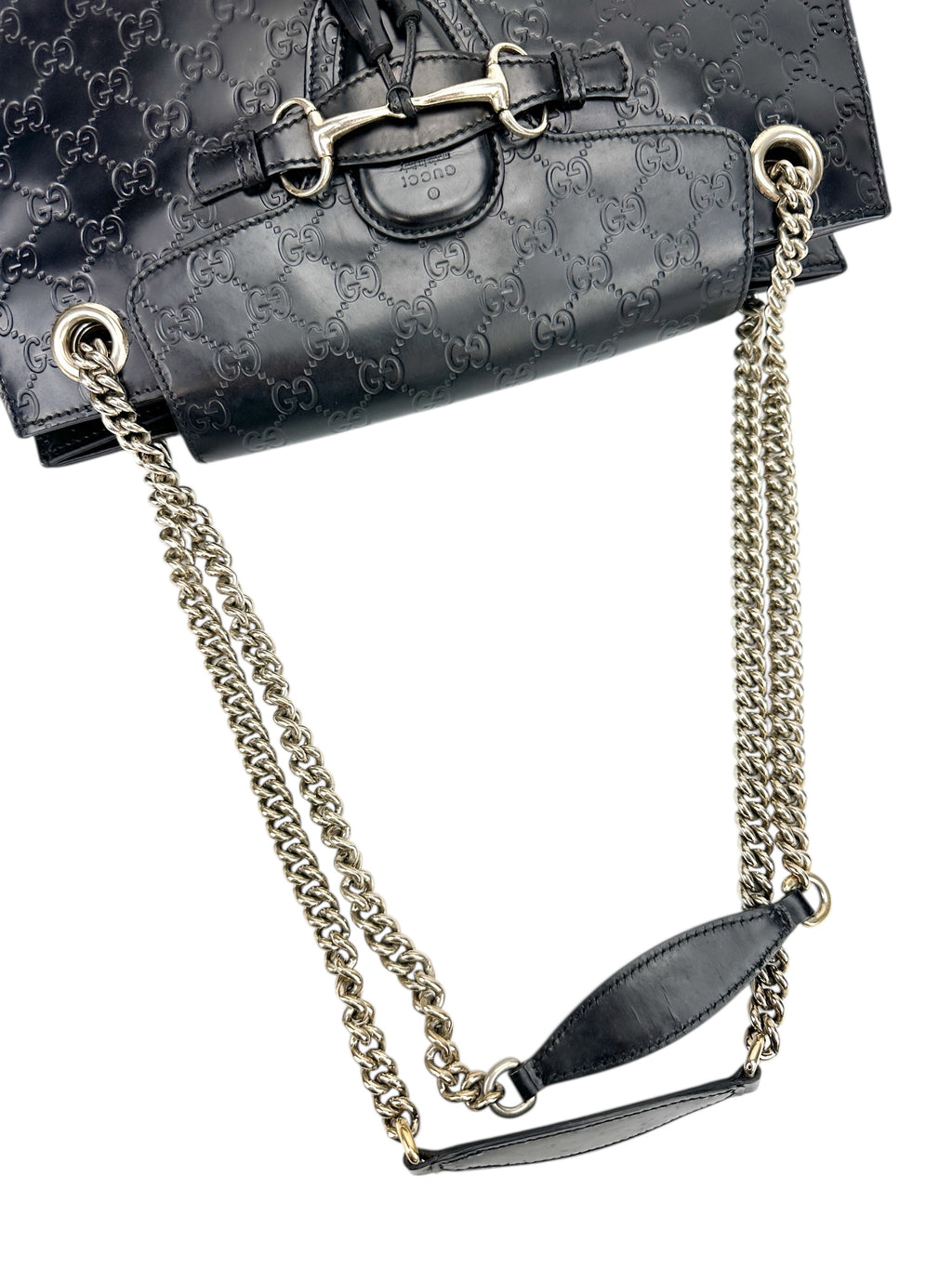 Gucci Black Guccissima Shoulder Bag