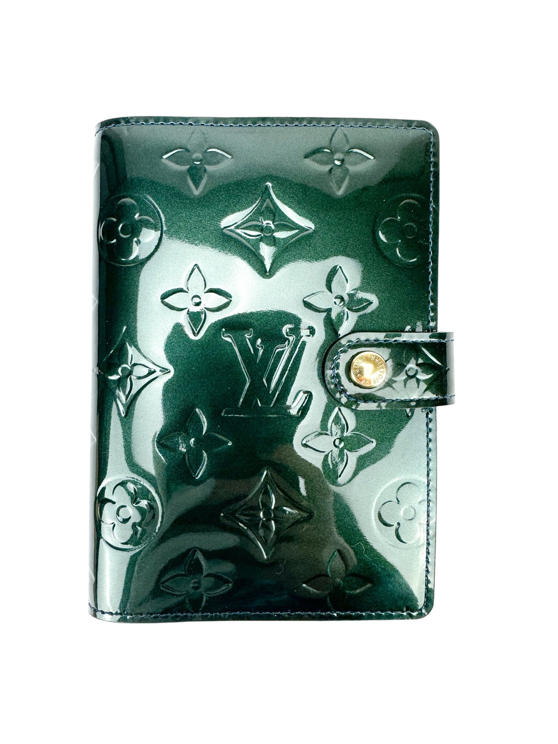 Louis Vuitton Green Vernis Agenda Cover PM