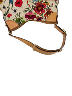 Gucci Floral Horsebit Shoulder Bag