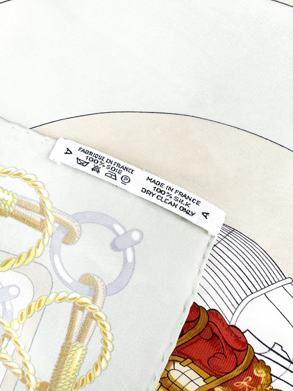 Hermes Chateaux D'Arriere Light Green 90cm Scarf