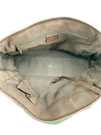 Gucci GG Canvas Small Tote w/ Heritage Stripe Strap