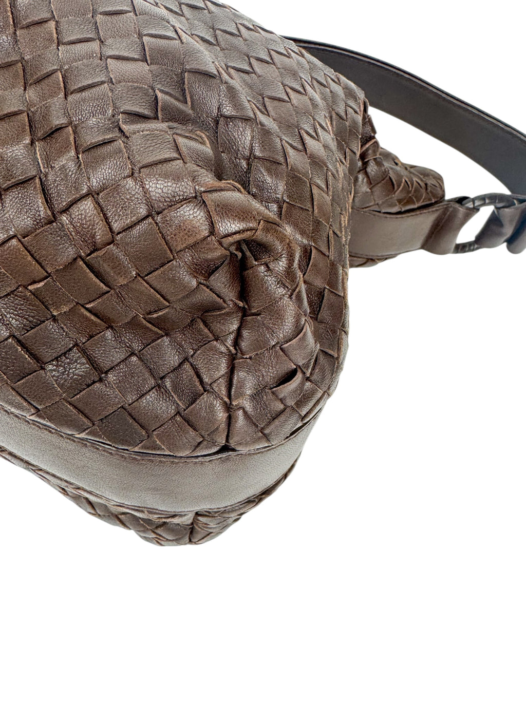 Bottega Veneta Brown Intrecciato Hobo Bag