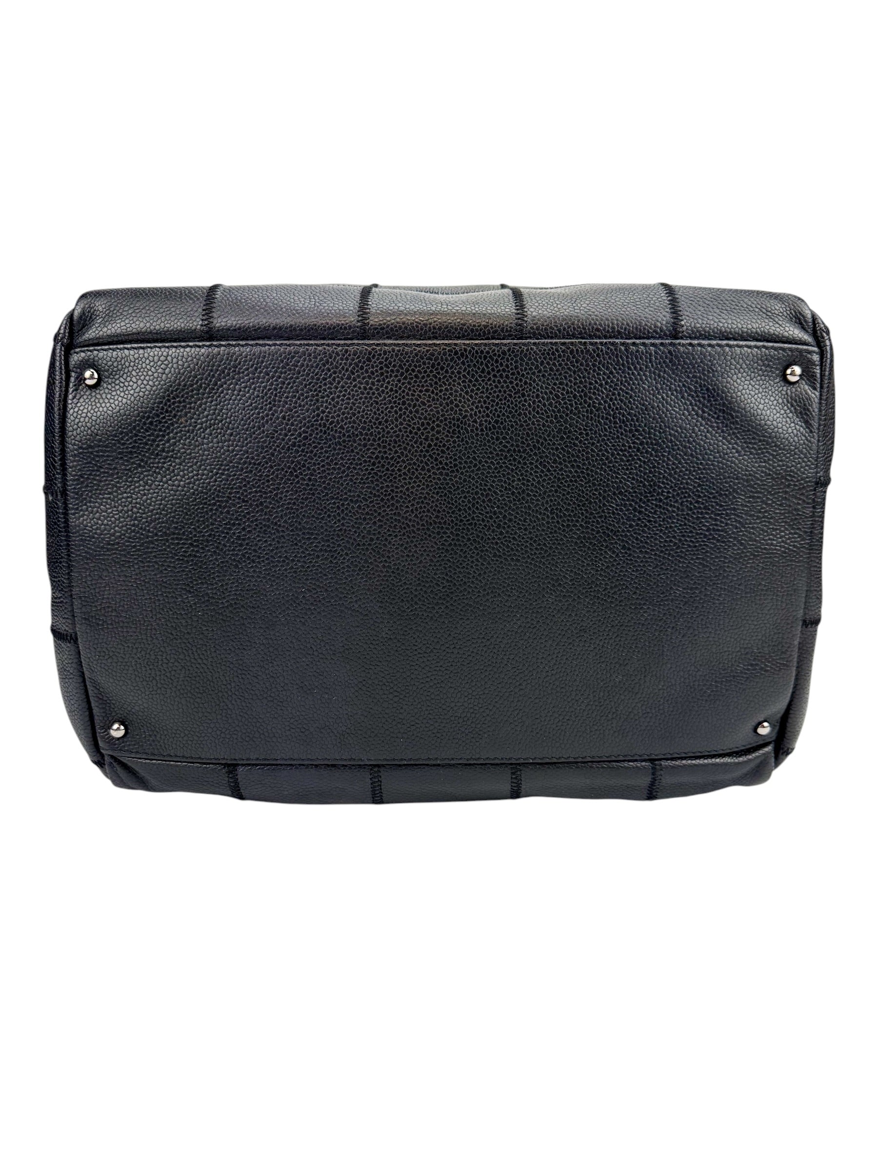 Chanel Black Chocolate Bar Boston Bag