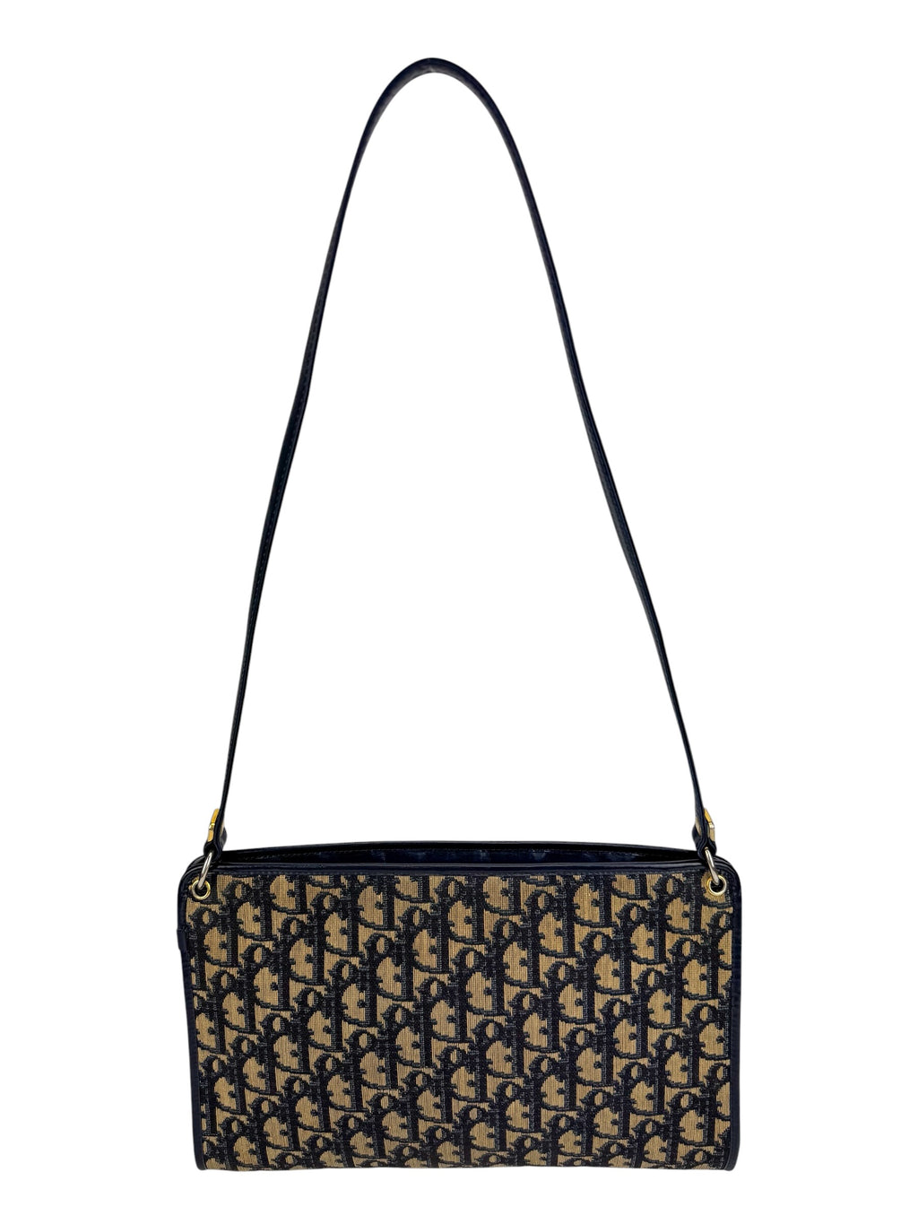 Christian Dior Navy Oblique Shoulder Bag