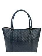 Gucci Black Microguccissima Joy Large Tote Bag