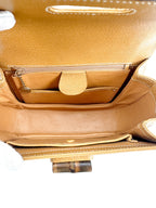 Gucci Small Beige Leather 1947 Bamboo Bag