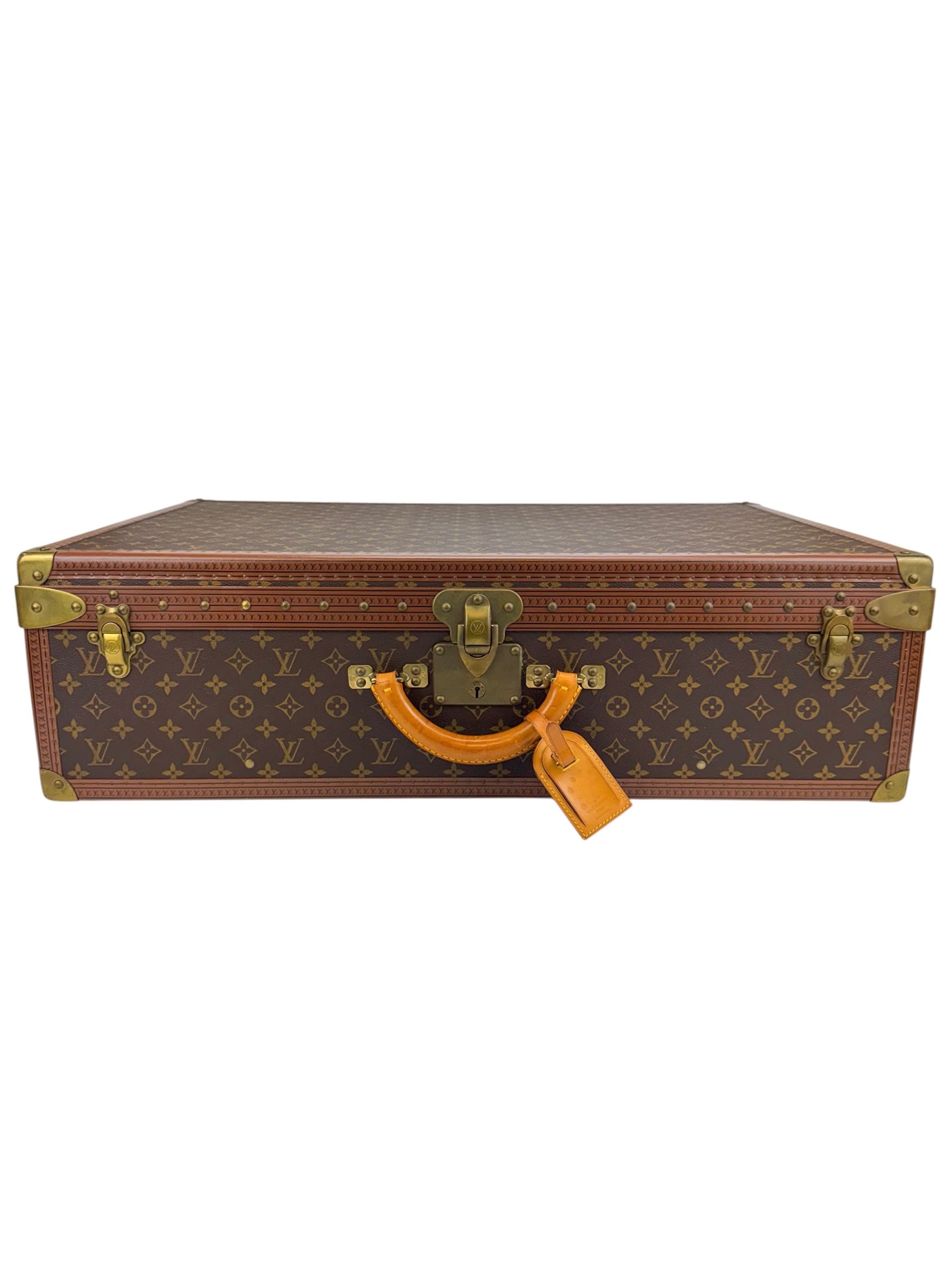 Louis Vuitton Vintage Monogram Alzer Trunk 75