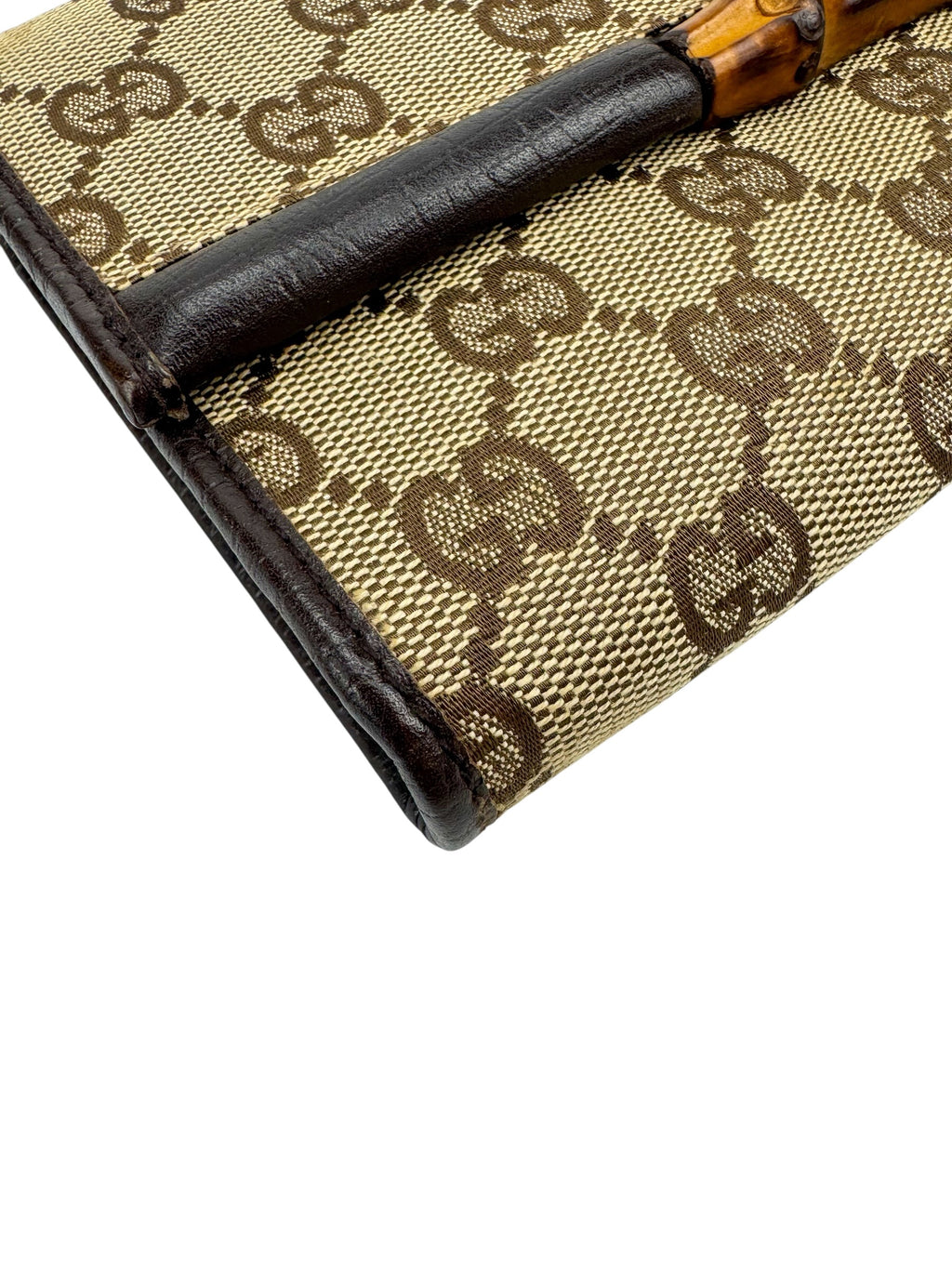 Gucci GG Canvas Bamboo Crossbody Bag
