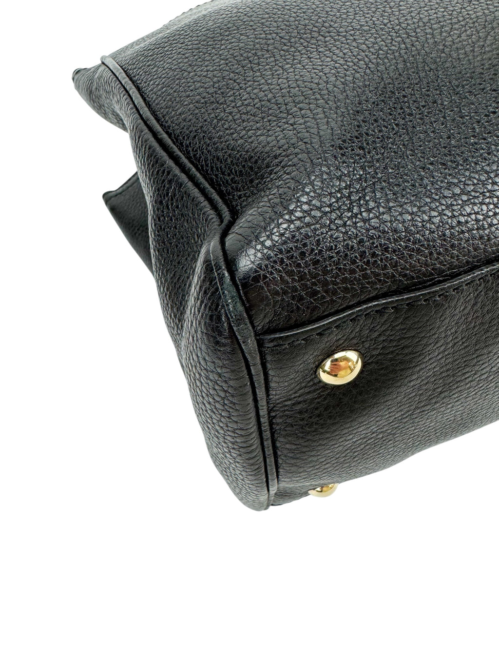 Gucci Black Medium Bamboo Shopper Tote