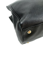 Gucci Black Medium Bamboo Shopper Tote