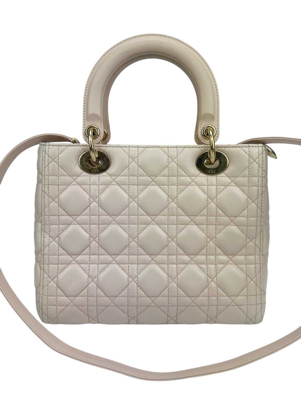 Christian Dior Pink Cannage Medium Lady Dior