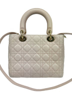 Christian Dior Pink Cannage Medium Lady Dior