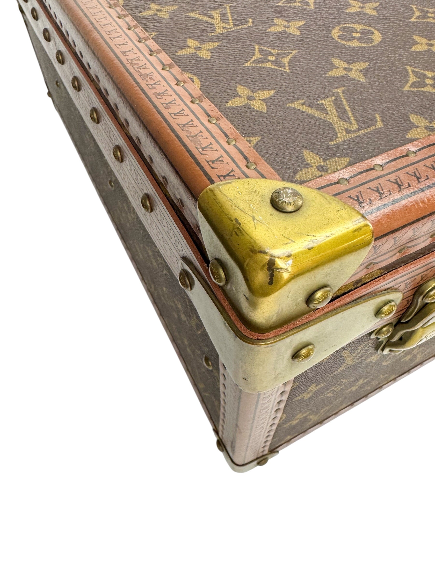 Louis Vuitton Vintage Monogram Alzer Trunk 75