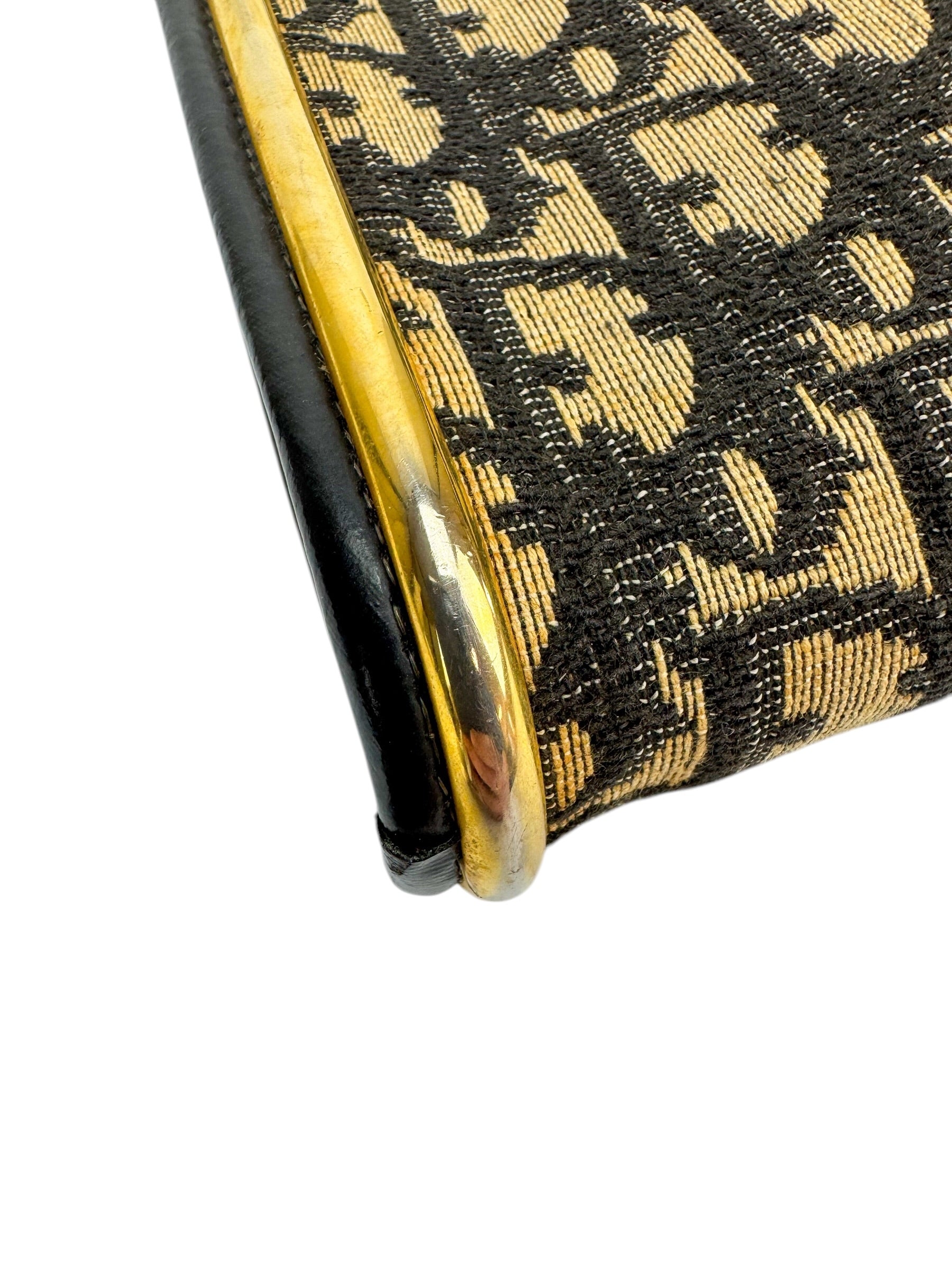 Christian Dior Navy Trotter Shoulder Bag