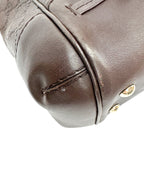 Gucci Brown Guccissima Mayfair Tote Bag w/ Strap