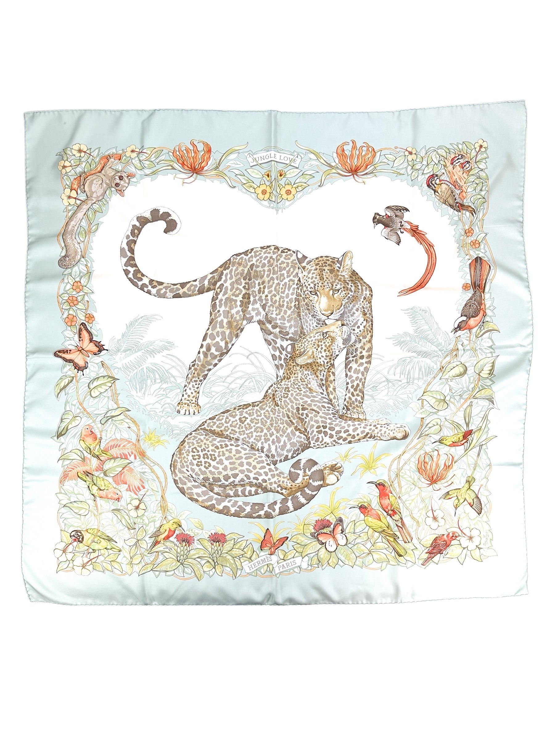 Hermes Jungle Love Forever 90cm Silk Scarf