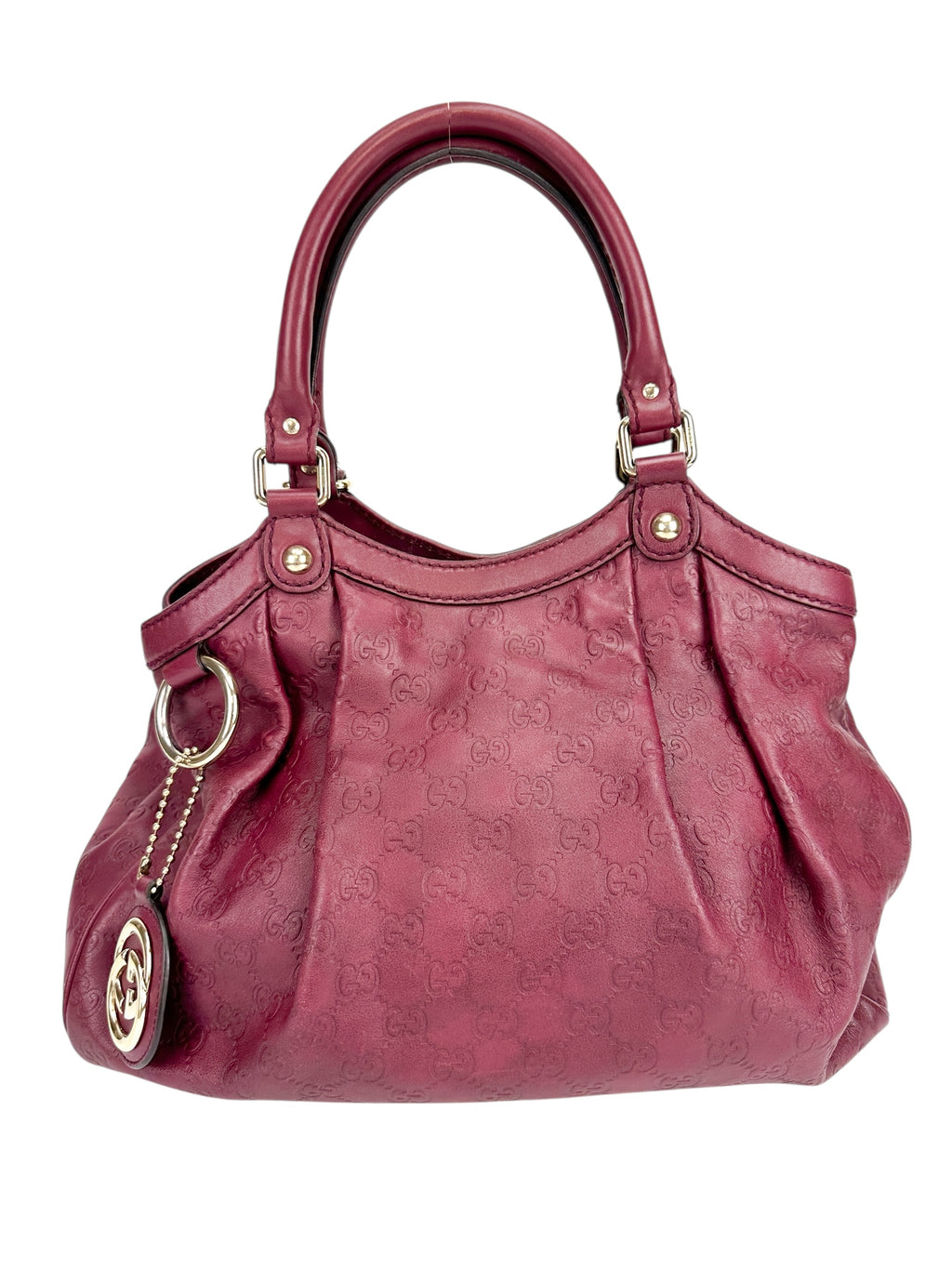Gucci Magenta Guccissima Top Handle Bag