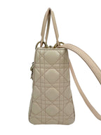 Christian Dior Pink Cannage Medium Lady Dior