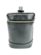 Chanel Vintage Tall Black Caviar Vanity Case