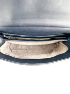 Bottega Veneta Navy Intrecciato Olympia Bag