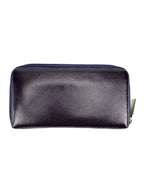 Chanel Purple Caviar Zip Around Wallet