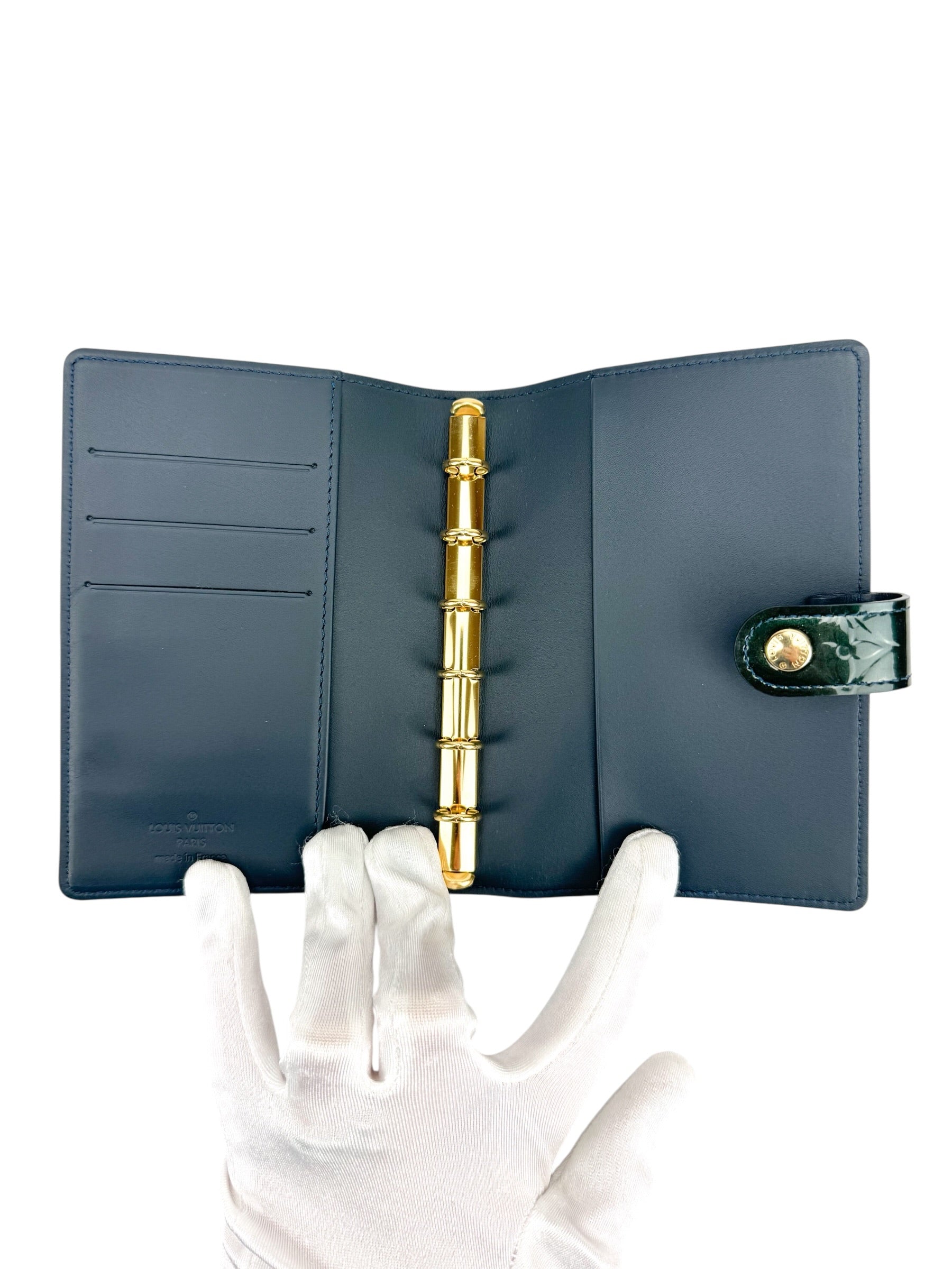Louis Vuitton Green Vernis Agenda Cover PM