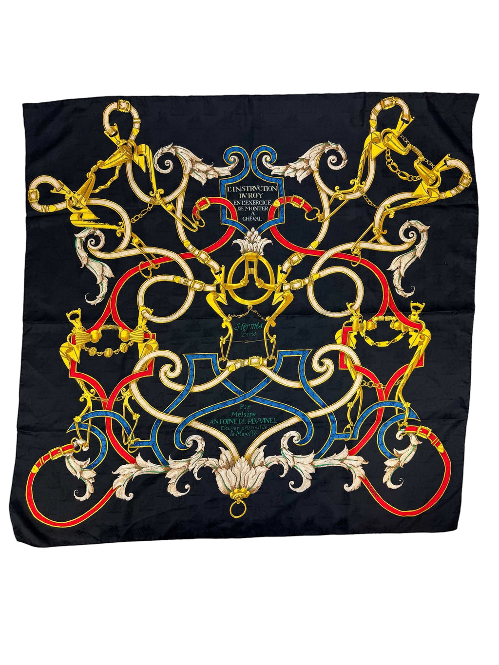 Hermès Black 90cm Scarf