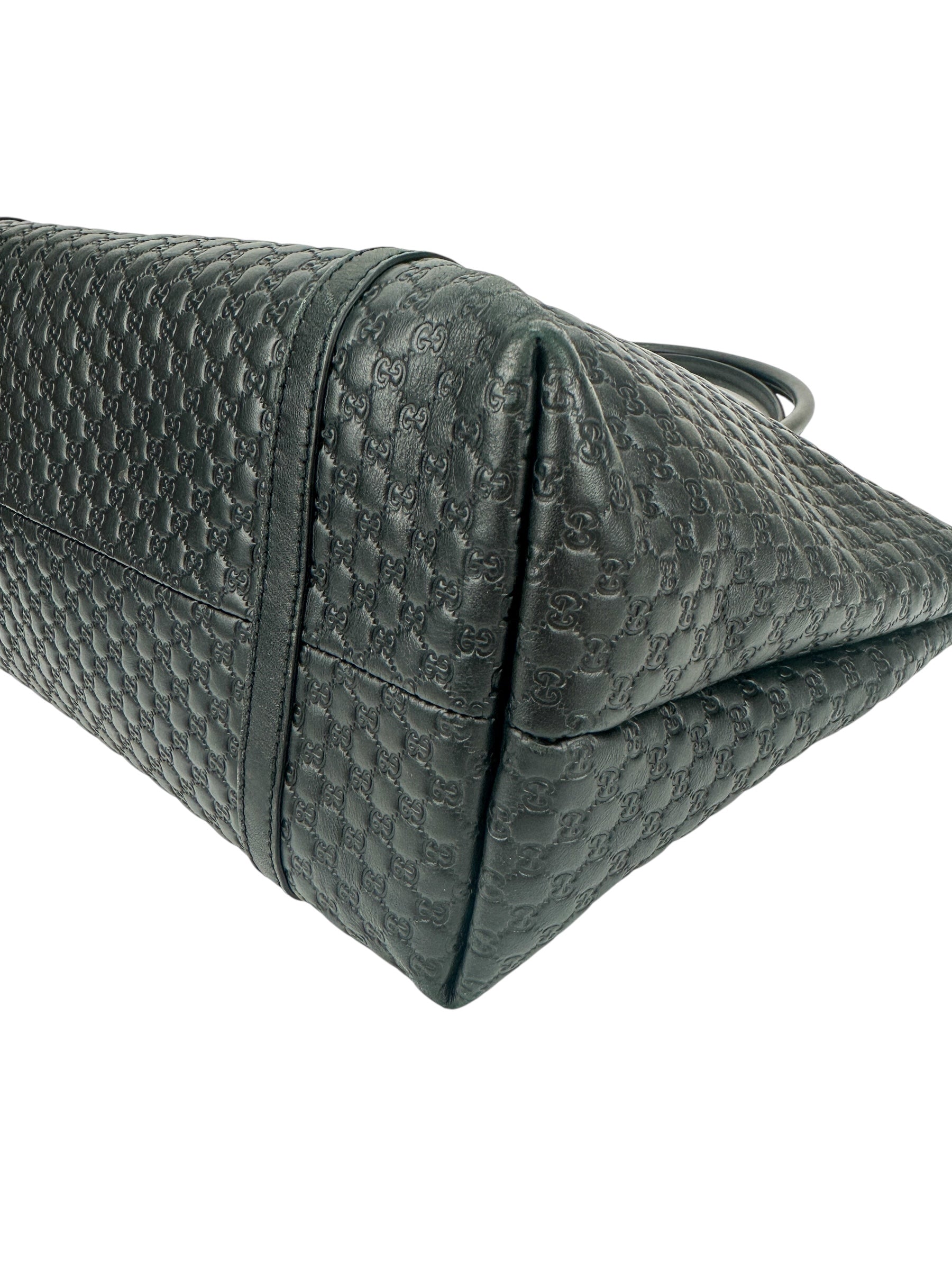 Gucci Black Microguccissima Joy Large Tote Bag