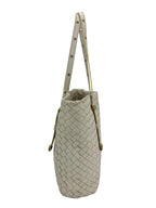 Bottega Veneta Ivory Intrecciato Tote Bag