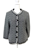 Yves Saint Laurent Black and White Cardigan Size L
