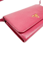 Prada Pink Saffiano Leather WOC (Full Set)