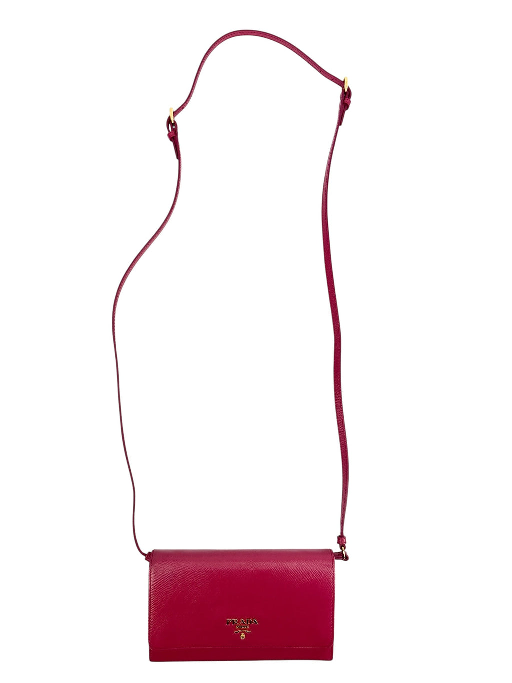 Prada Pink Saffiano Leather WOC (Full Set)