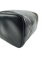 Chanel Vintage Tall Black Lambskin Vanity Case