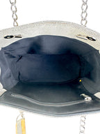 Chanel Camelia Beige Chocolate Bar Tote