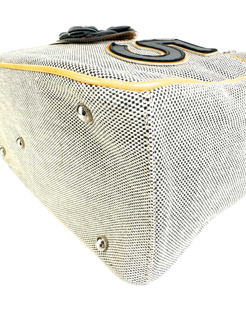 Chanel Camelia Beige Chocolate Bar Tote