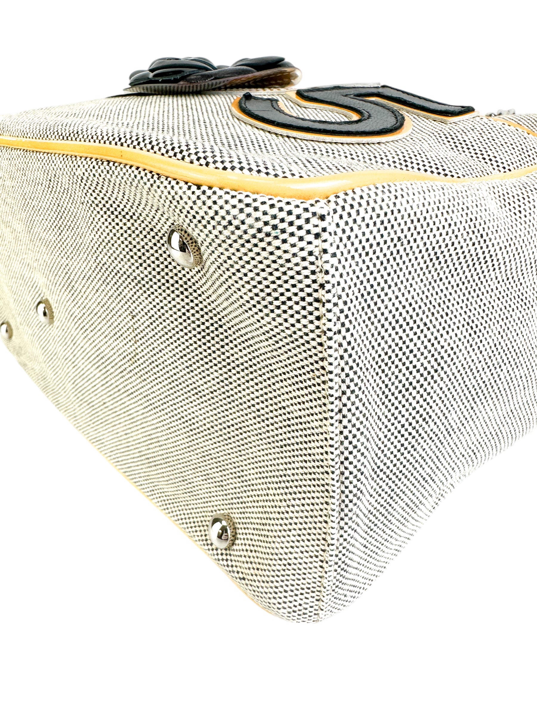 Chanel Camelia Beige Chocolate Bar Tote