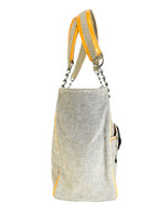 Chanel Camelia Beige Chocolate Bar Tote