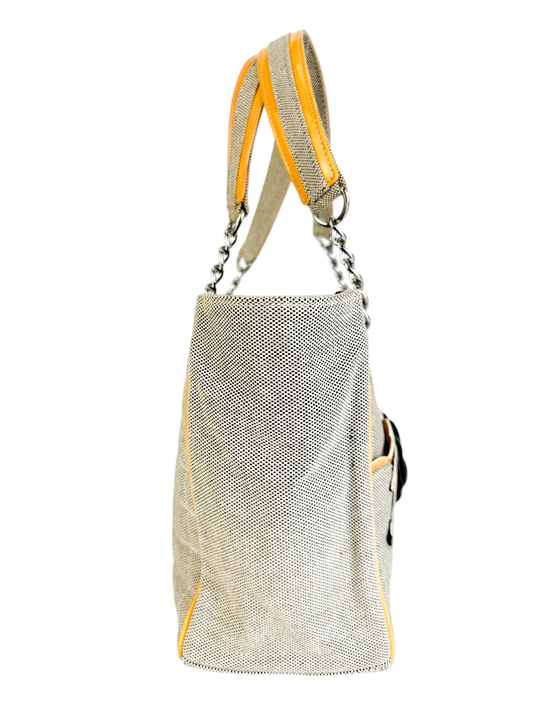 Chanel Camelia Beige Chocolate Bar Tote