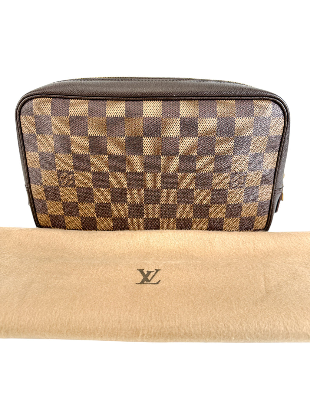 Louis Vuitton Damier Ebene Trousse 25 Cosmetic Case