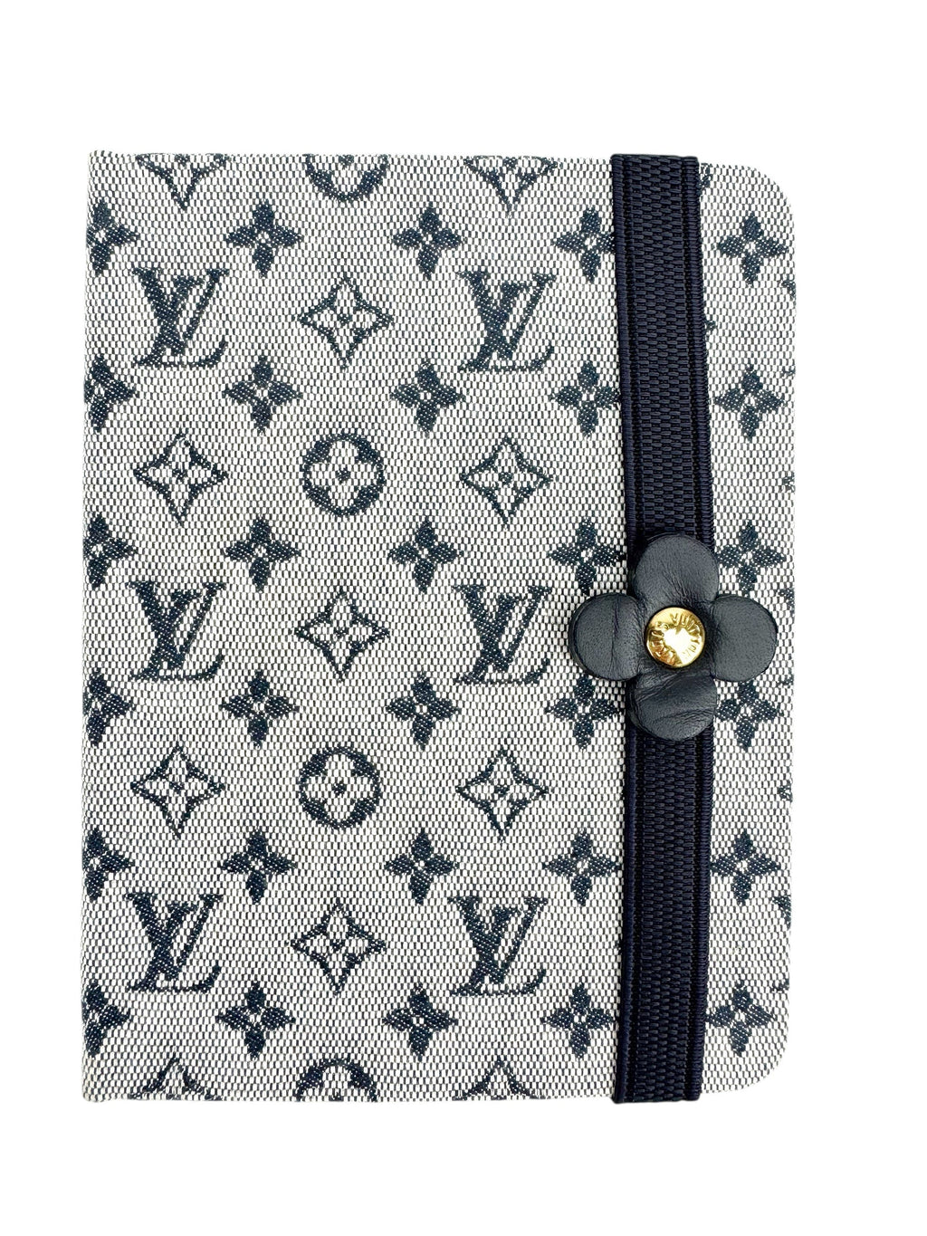 Louis Vuitton Navy Blue Mini Lin Notebook