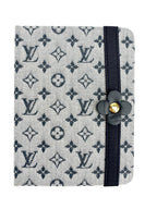 Louis Vuitton Navy Blue Mini Lin Notebook