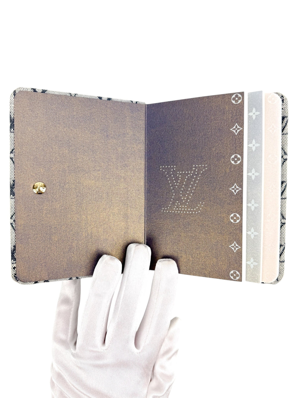 Louis Vuitton Navy Blue Mini Lin Notebook