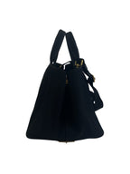 Prada Large Black Canapa Tote