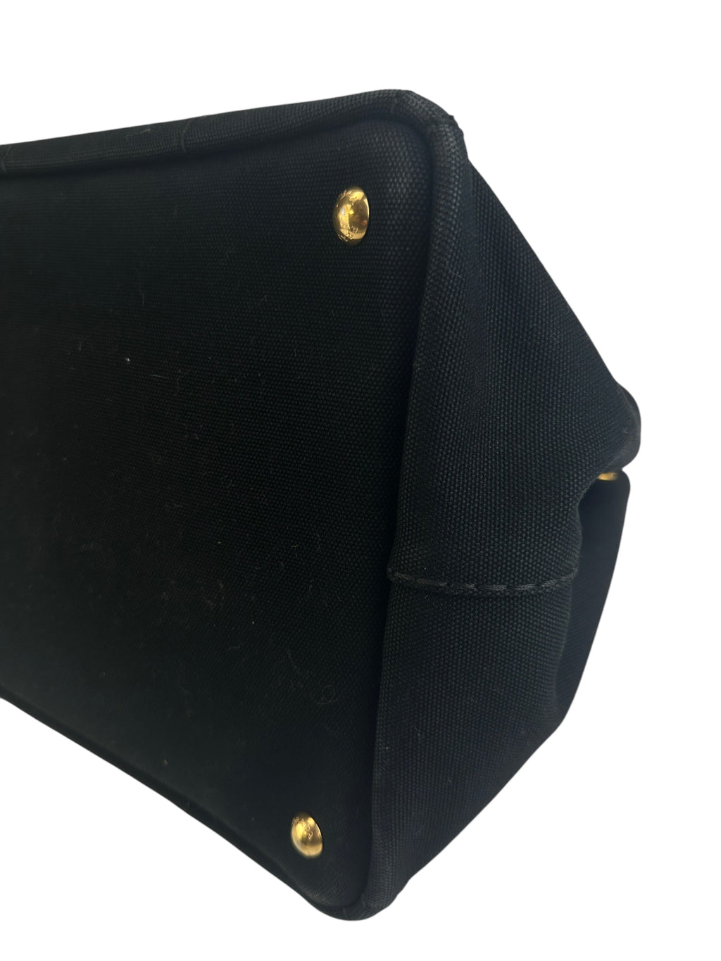 Prada Large Black Canapa Tote