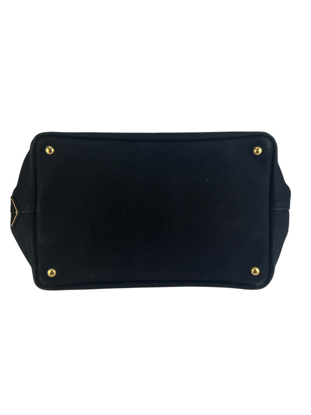 Prada Large Black Canapa Tote