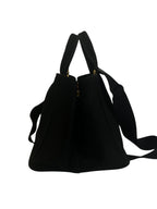 Prada Large Black Canapa Tote