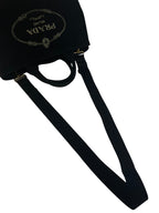 Prada Large Black Canapa Tote