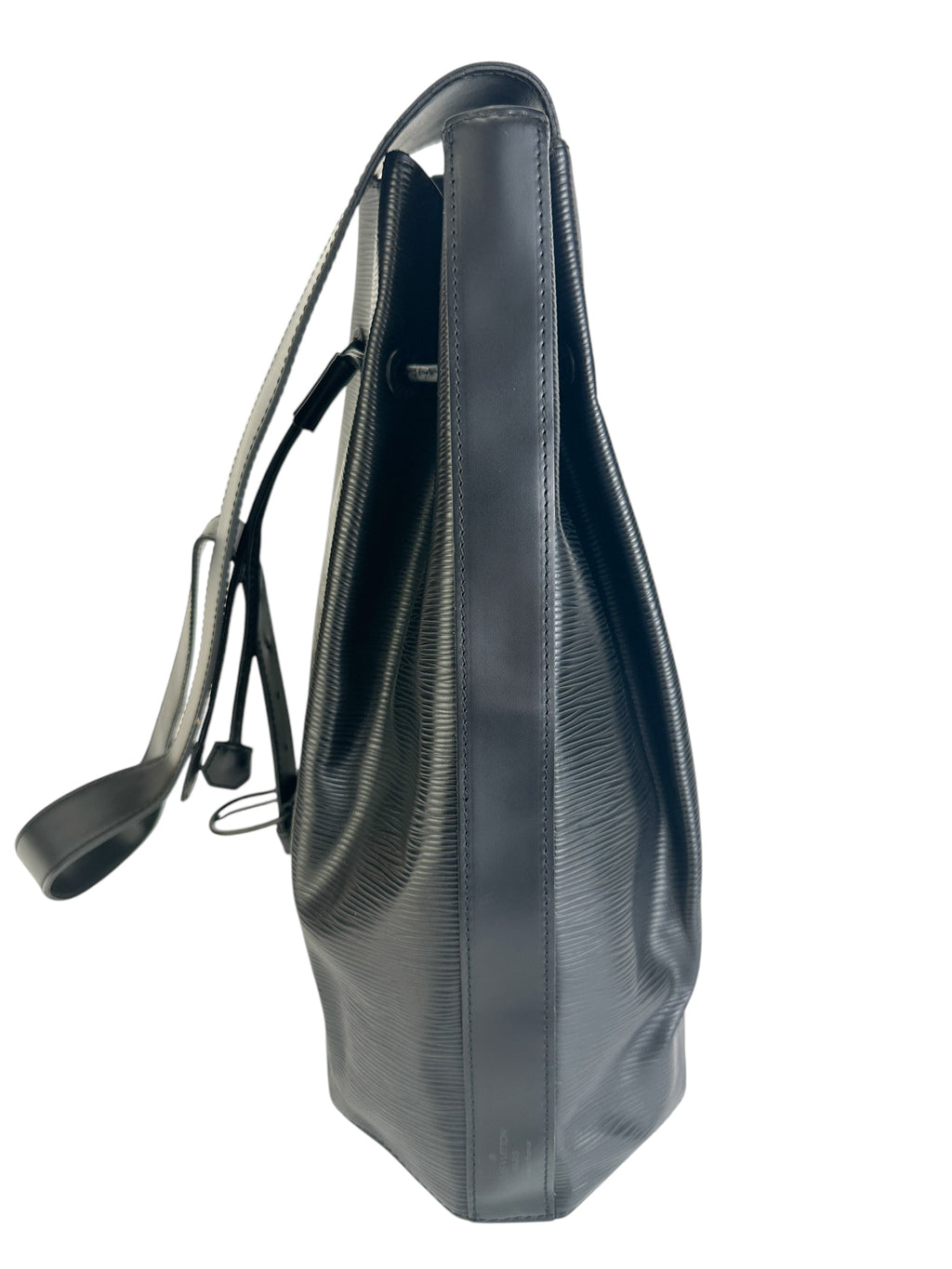 Louis Vuitton Black Epi Sac A Dos Backpack w Pouch