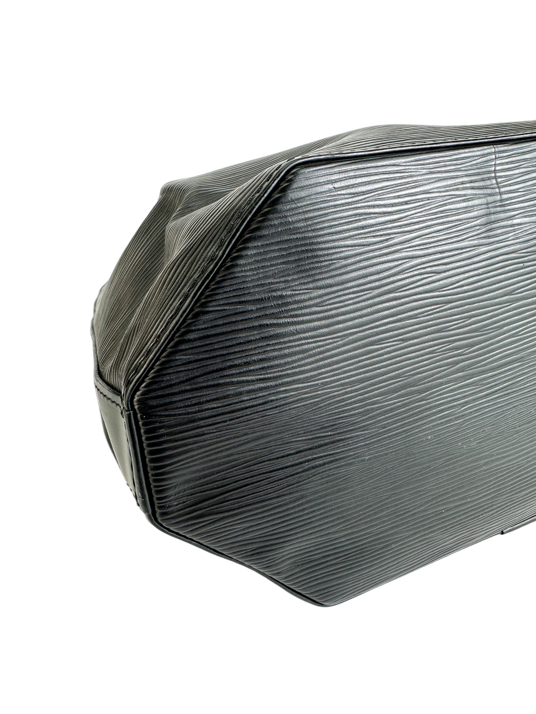 Louis Vuitton Black Epi Sac A Dos Backpack w Pouch