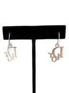 Christian Dior Silver Crystal Earrings